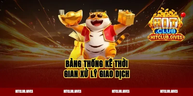 Bảng thống kê thời gian xử lý giao dịch